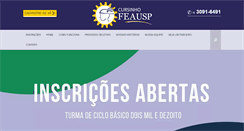 Desktop Screenshot of cursinhofeausp.com.br